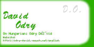 david odry business card